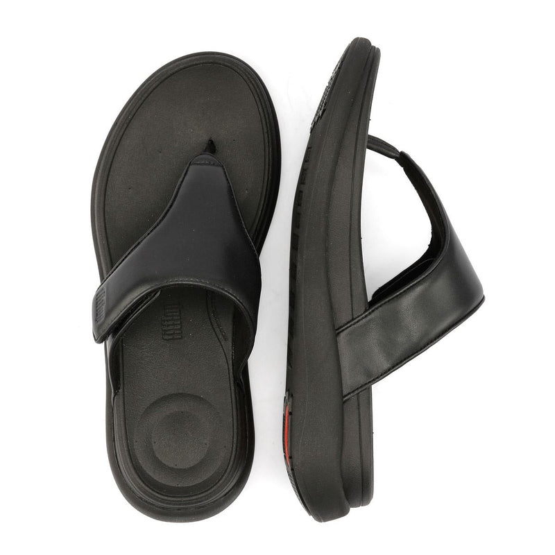 FitFlop F-Mode Go Adjustable Flatform Women's Black Sandals