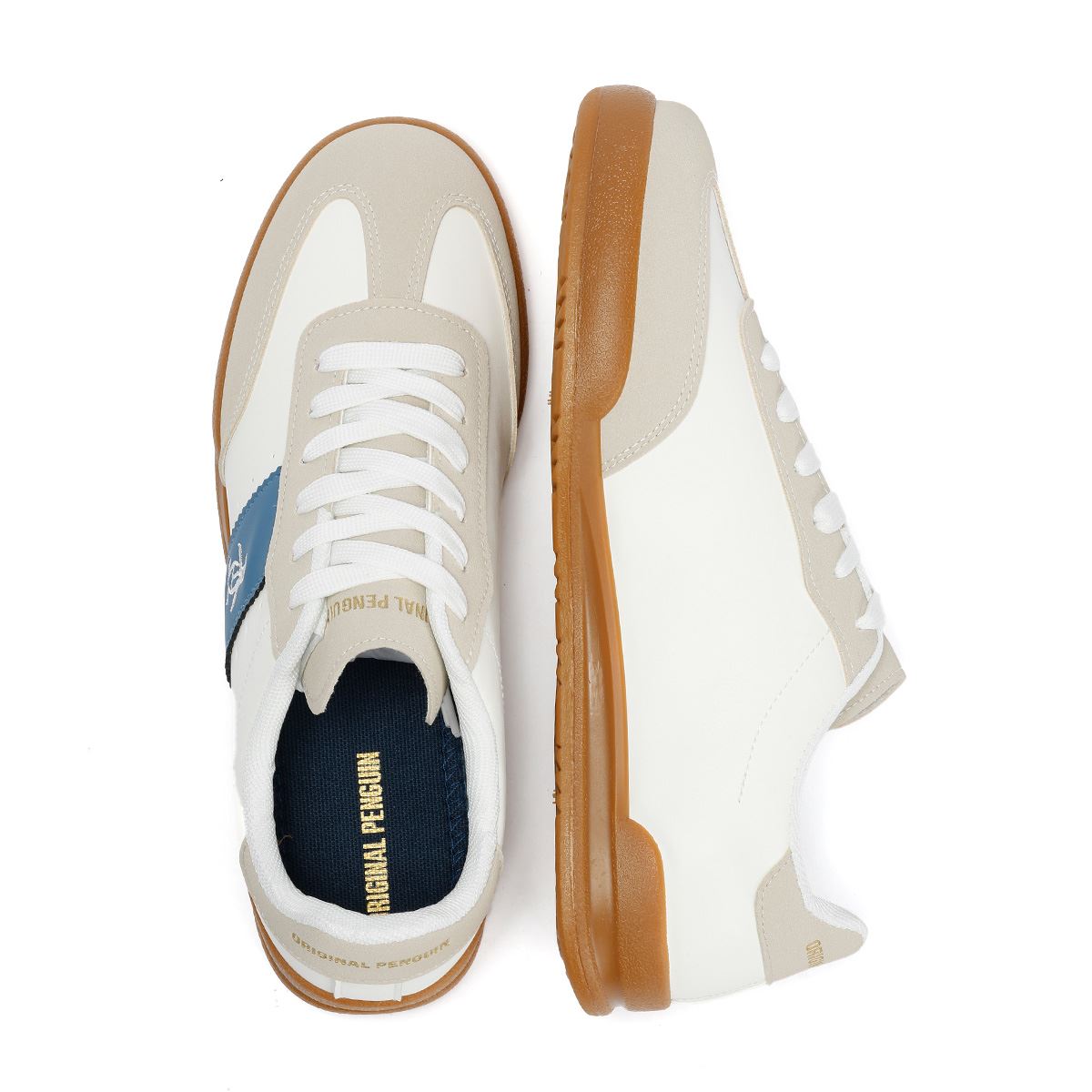 Penguin Giovanni Men's White Trainers