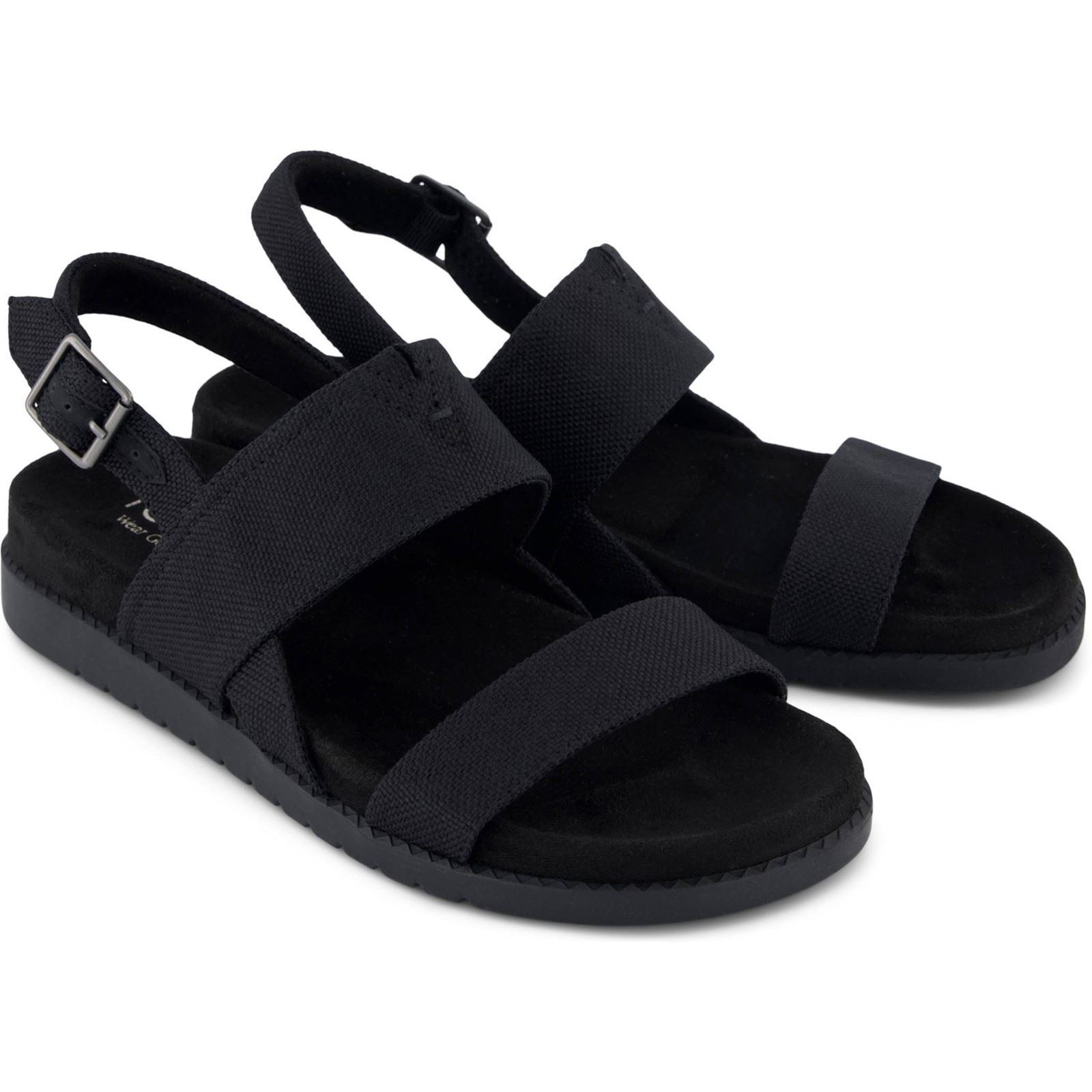 TOMS Marin Polyester Women's Black/Black Sandals