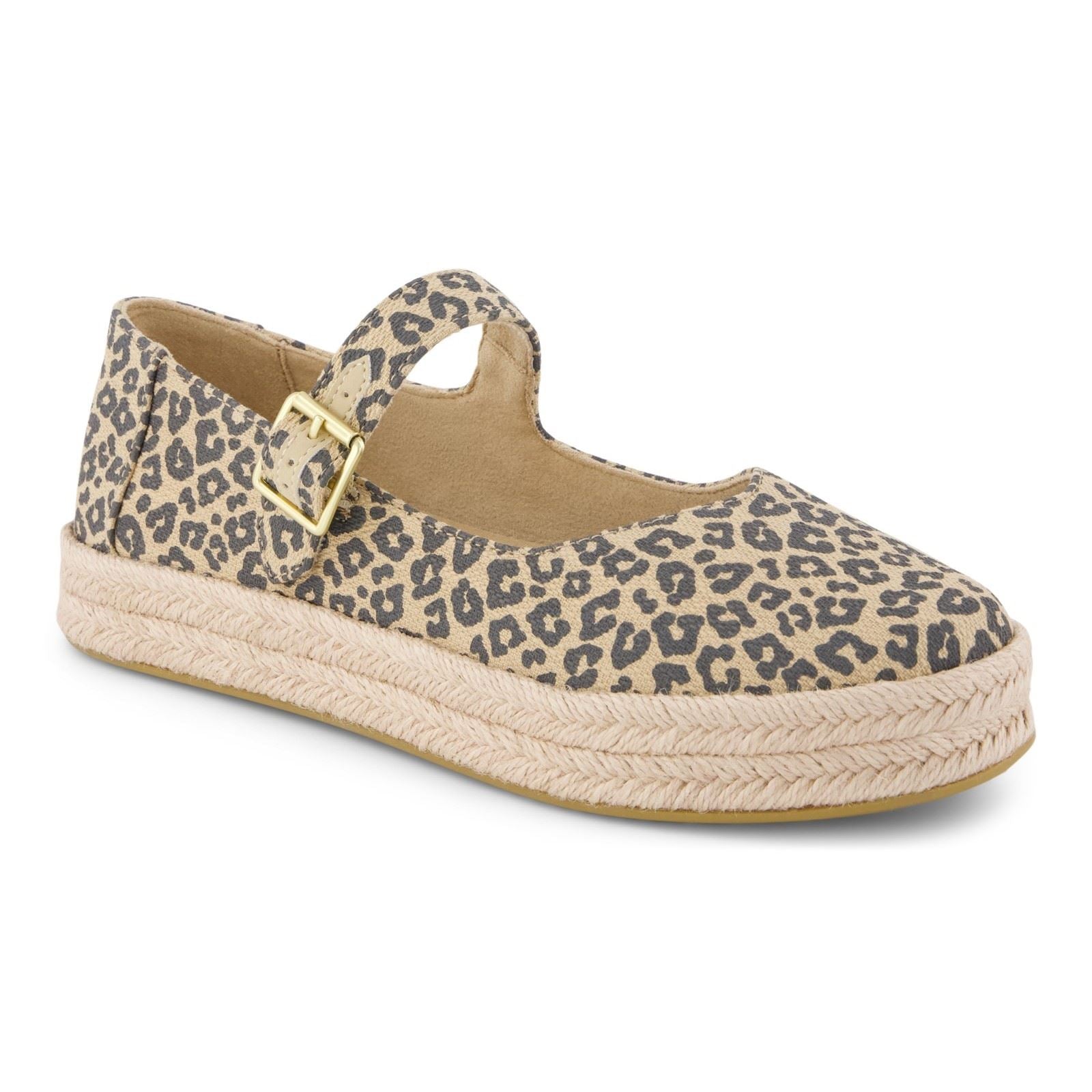TOMS Carolina Mary Jane Textile Women's Oatmeal Espadrilles
