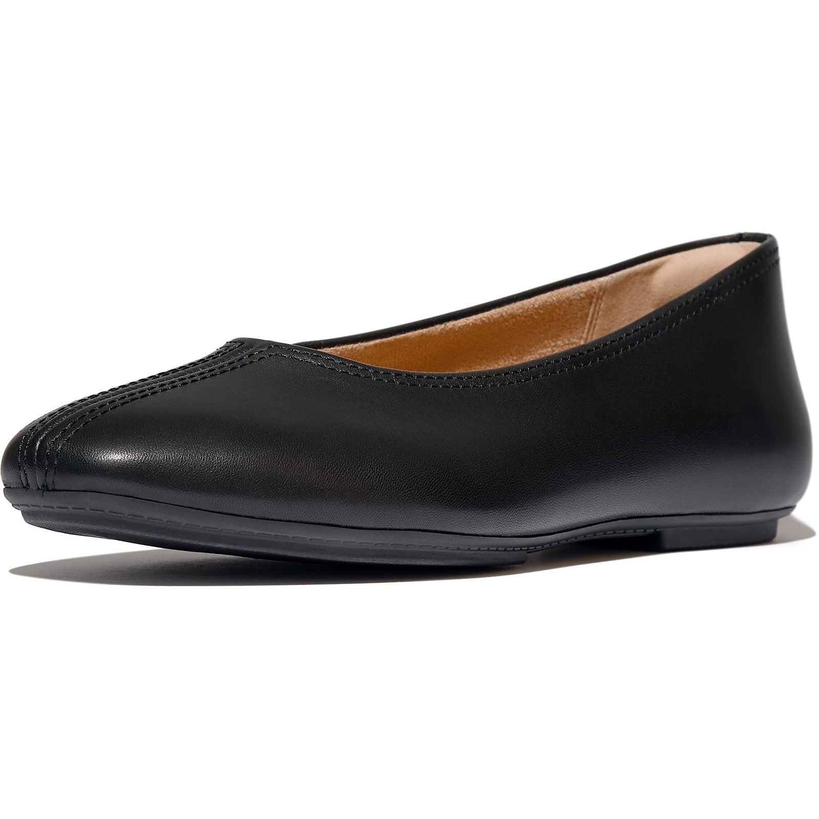 Fitflop Delicato High-Cut Leather Women's Black Flats