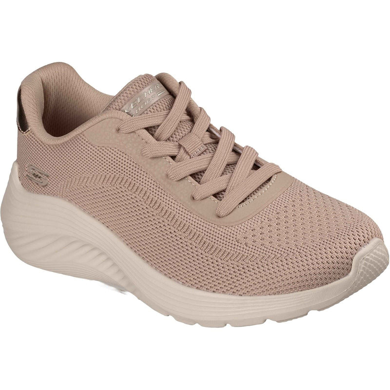Skechers Bobs Squad Waves Current Look Textile Women's Taupe Trainers