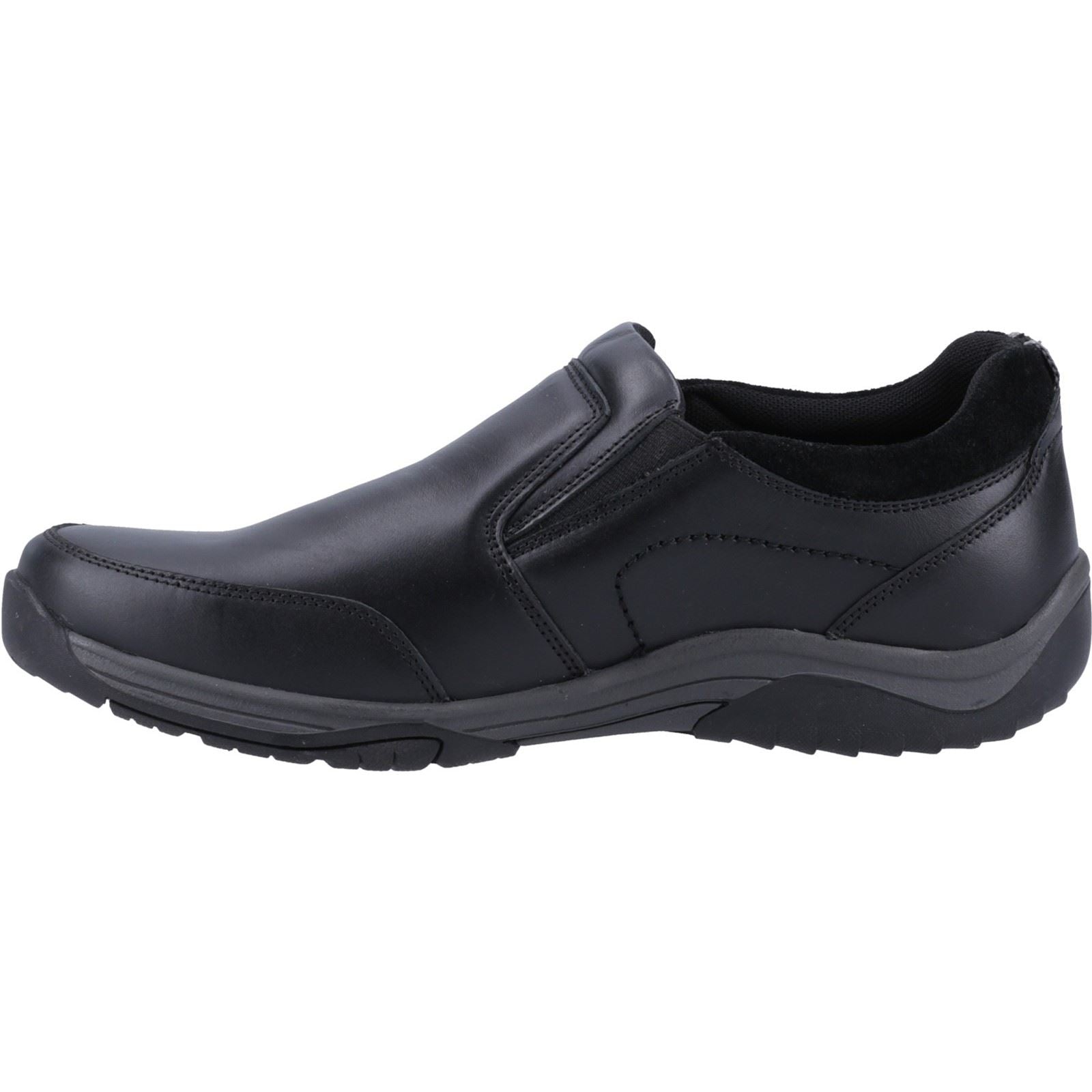 Hush Puppies Donald Leather Men's Black Moccasins Shoes