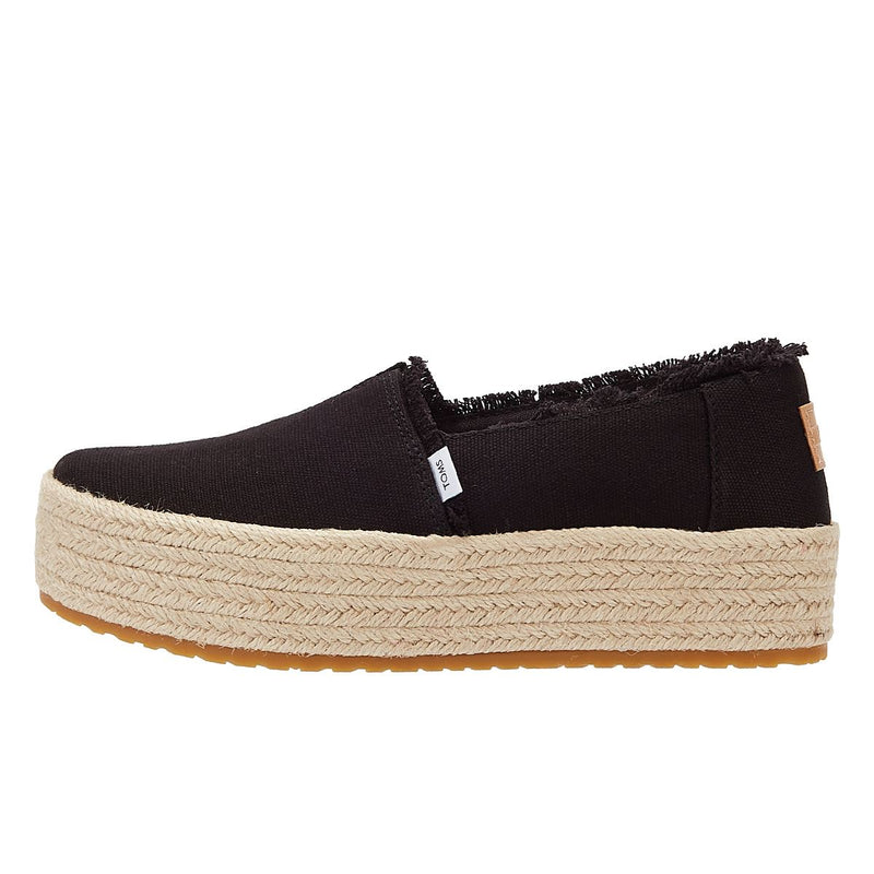 TOMS Canvas Valencia Women's Black Espadrilles