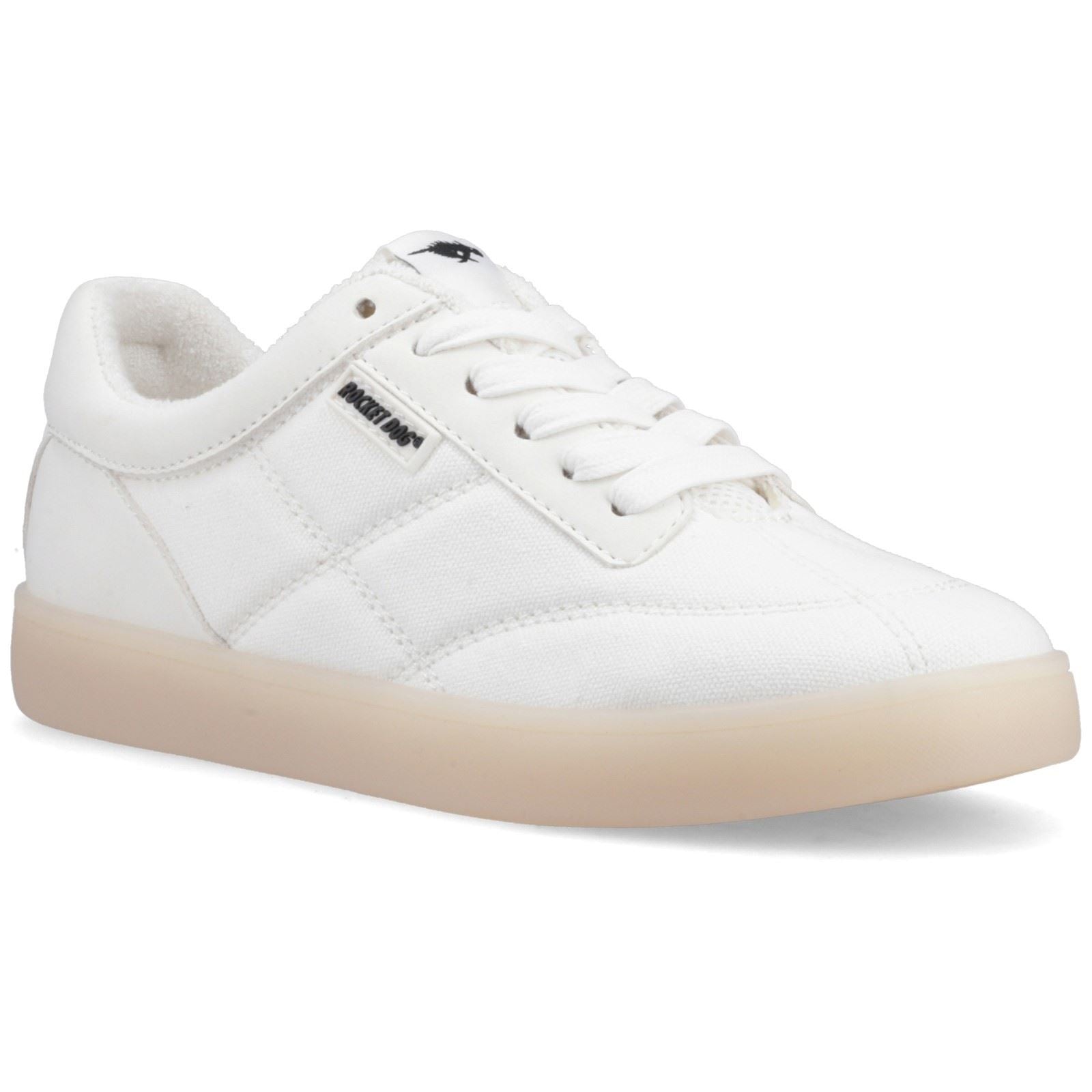 Rocket Dog Kitty Canvas PU Cotton Women's White Trainers