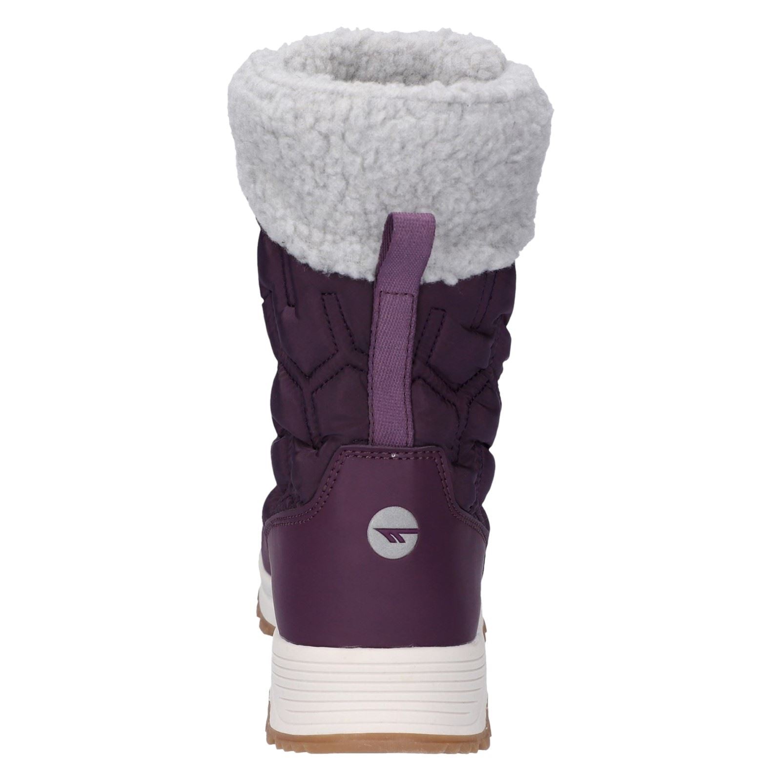 Hi-Tec Sophia Nylon Women's Italian Plum/Sepia Rose Winter Ankle Boots