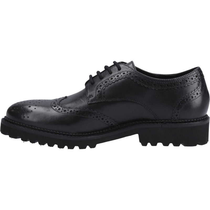 Hush Puppies Gabi Lace Up Leather Girls's Black Brogues
