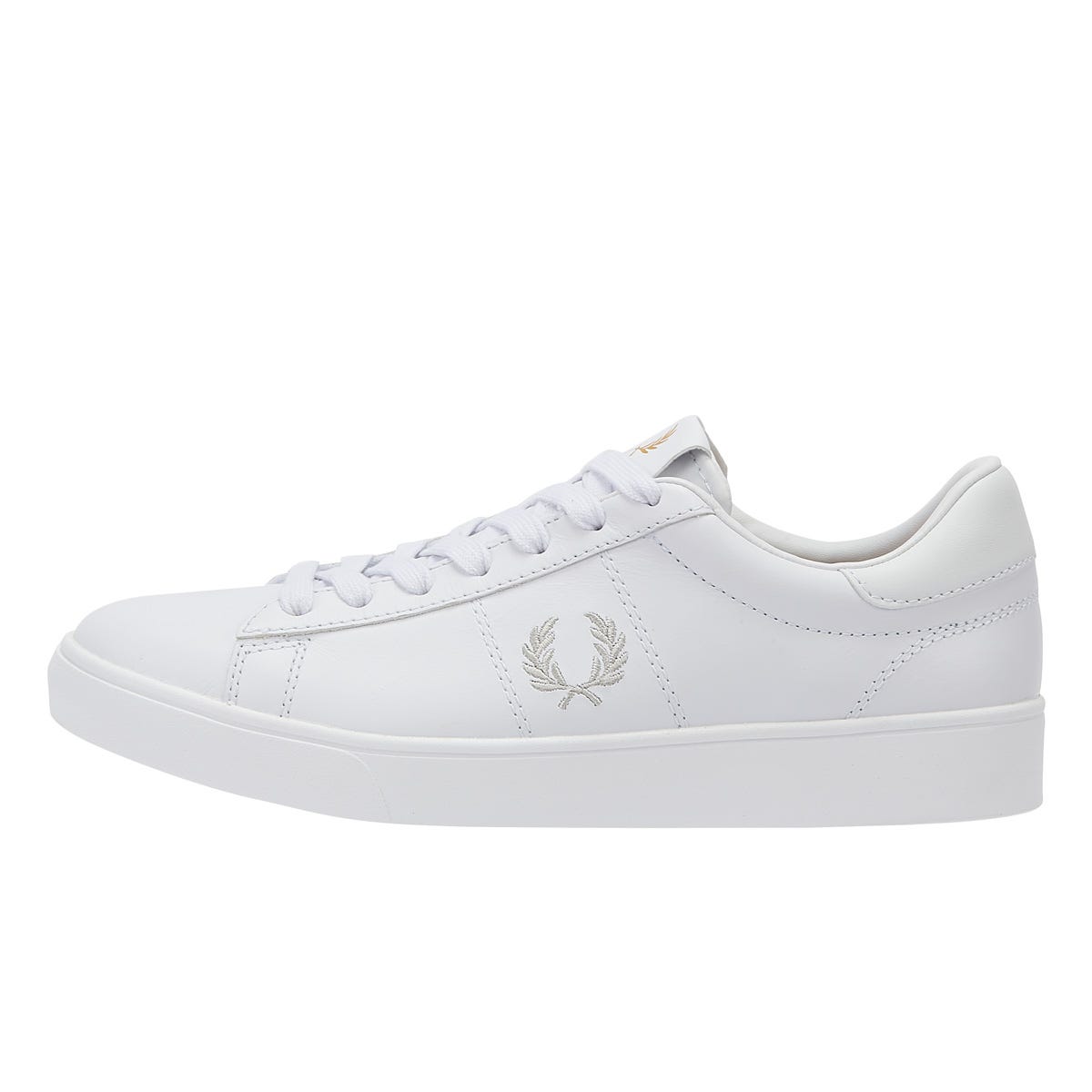 Fred Perry Spencer Leather Mens White / Silver Trainers