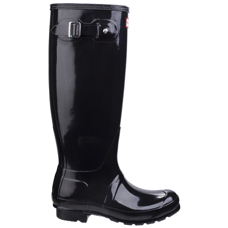 WFT1000RGL-BLK Original Tall Gloss Wellington Boots Female Black