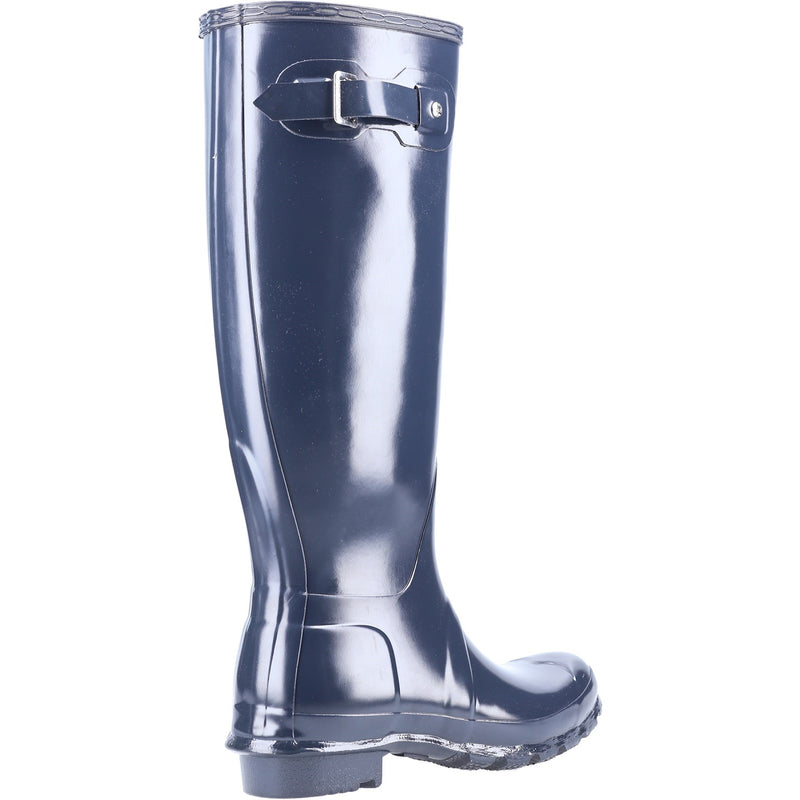 WFT1000RGL-NVY Original Tall Gloss Wellington Boots Female Navy