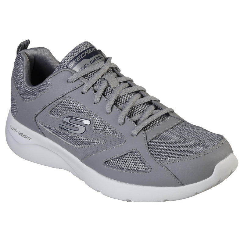 Skechers Mens Dynamight 2.0 SK58363-GRY Grey Lace Up Shoes