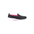 Skechers Womens Go Walk 6 124508-BKHP Black/Hot Pink Slip On Shoe