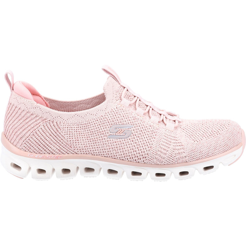 Skechers Womens Glide Step 104198-ROS Rose Slip On Shoe