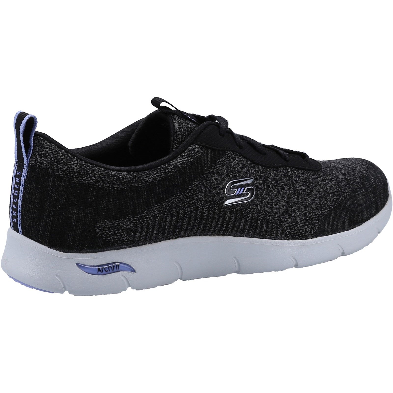 Skechers Womens Arch Fit Refine 104272-BKW Black/White Lace Up Shoe