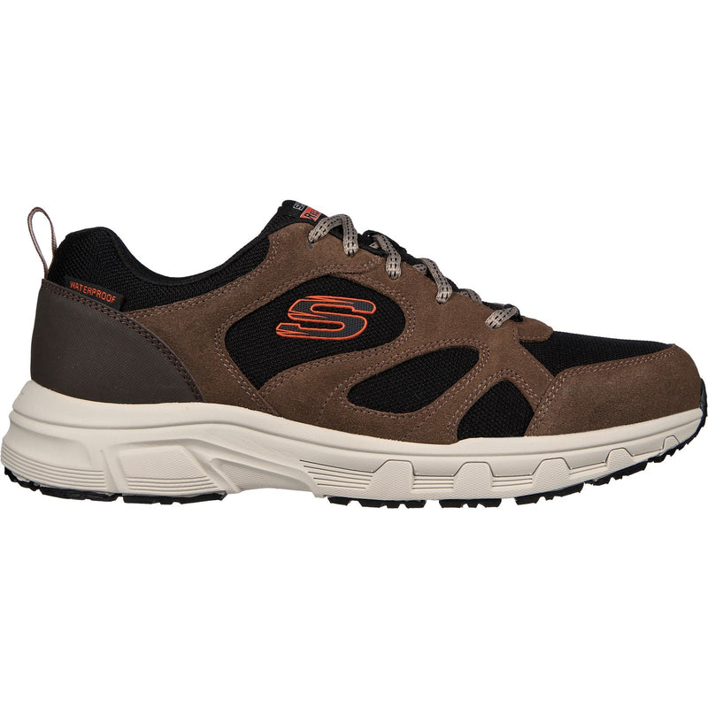 Skechers Mens Oak Canyon Sunfair 237348-BRBK Brown/Black Lace Up Shoe
