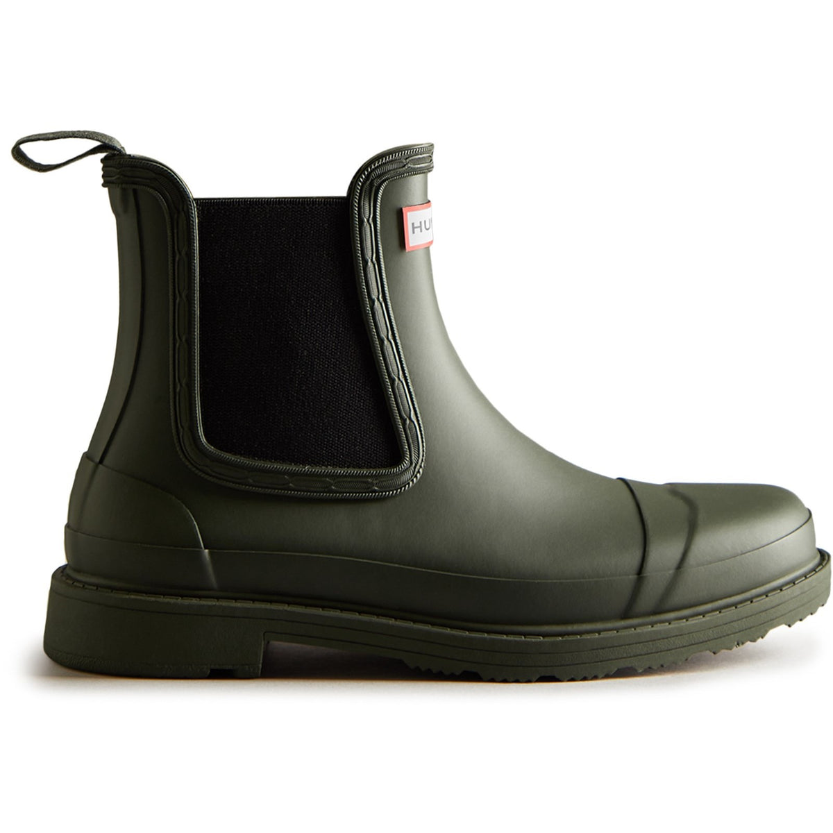 Hunter Commando Chelsea Women's Green Boots