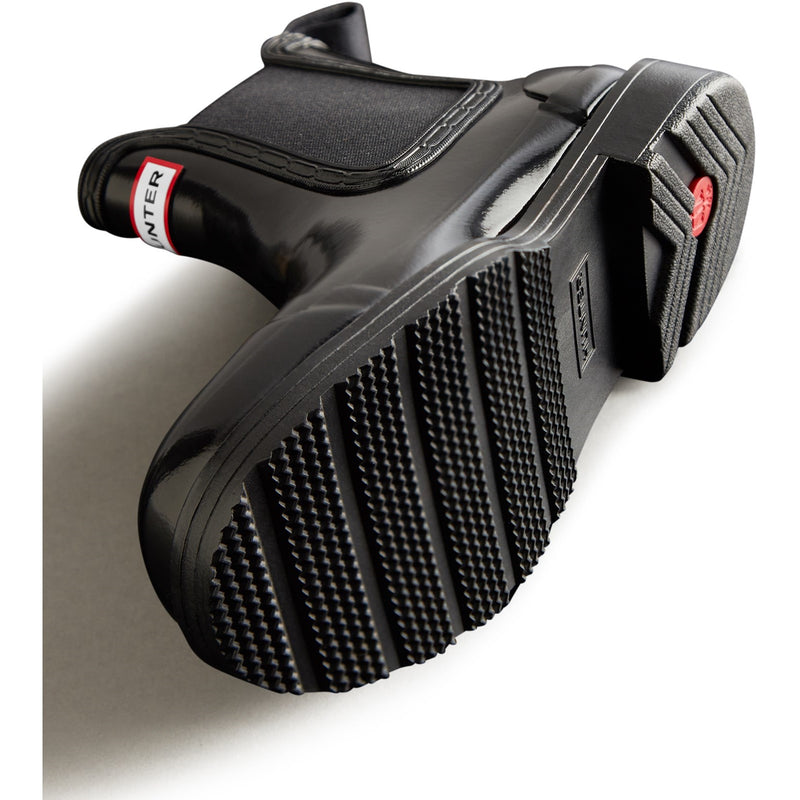 WFS1018RGL-BLK Commando Gloss Chelsea Boots Female Black