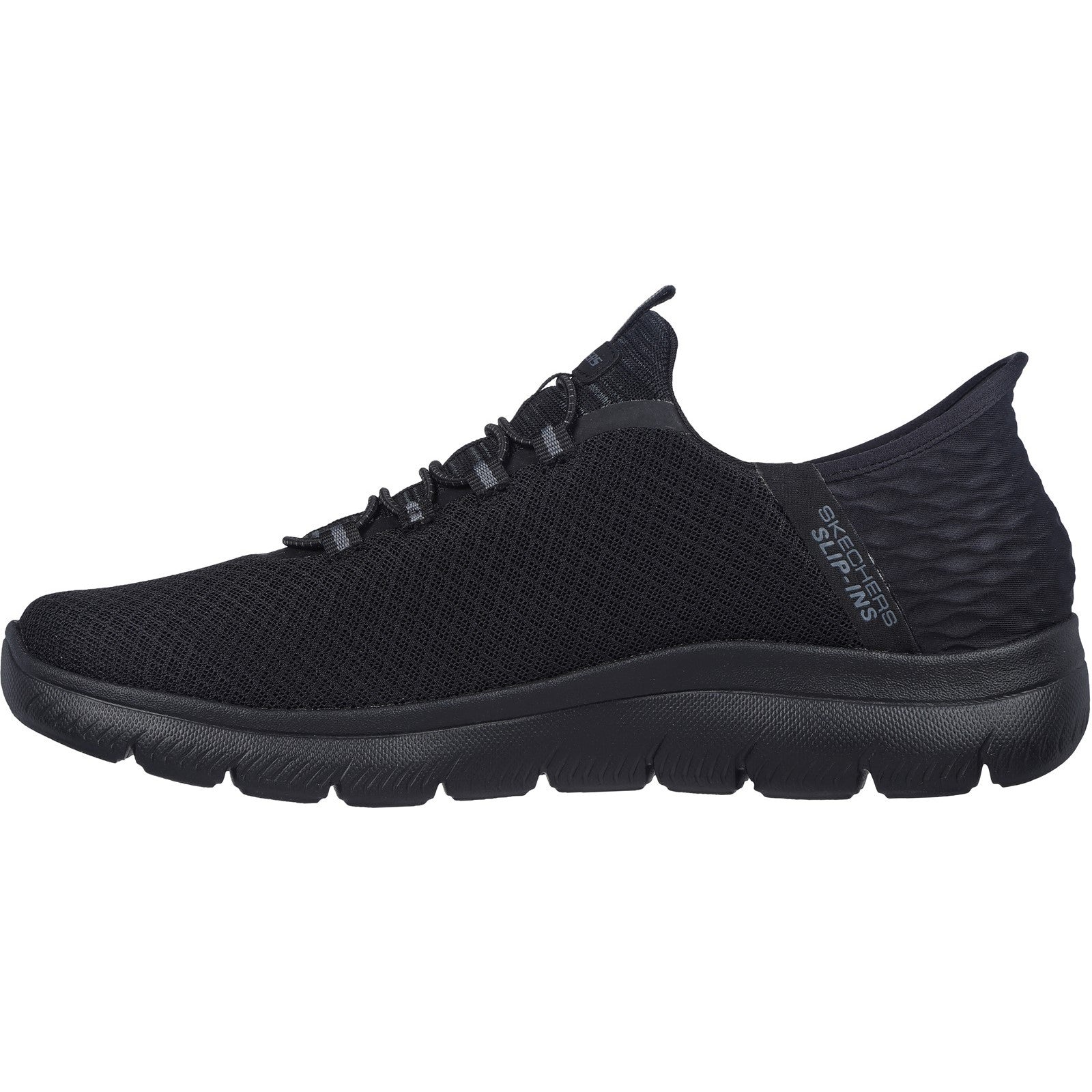 Skechers High Range 232457-BBK Black Slip On Shoe