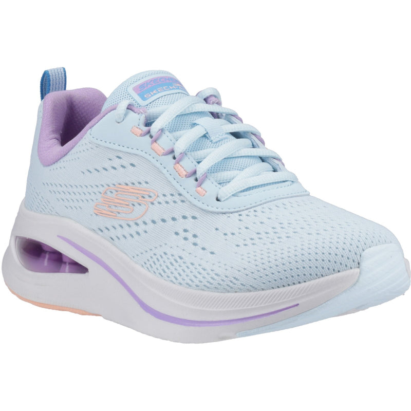 Skechers Womens Skech-Air Meta - Aired Out 150131-LBMT Light Blue/Multi Lace Up Shoe