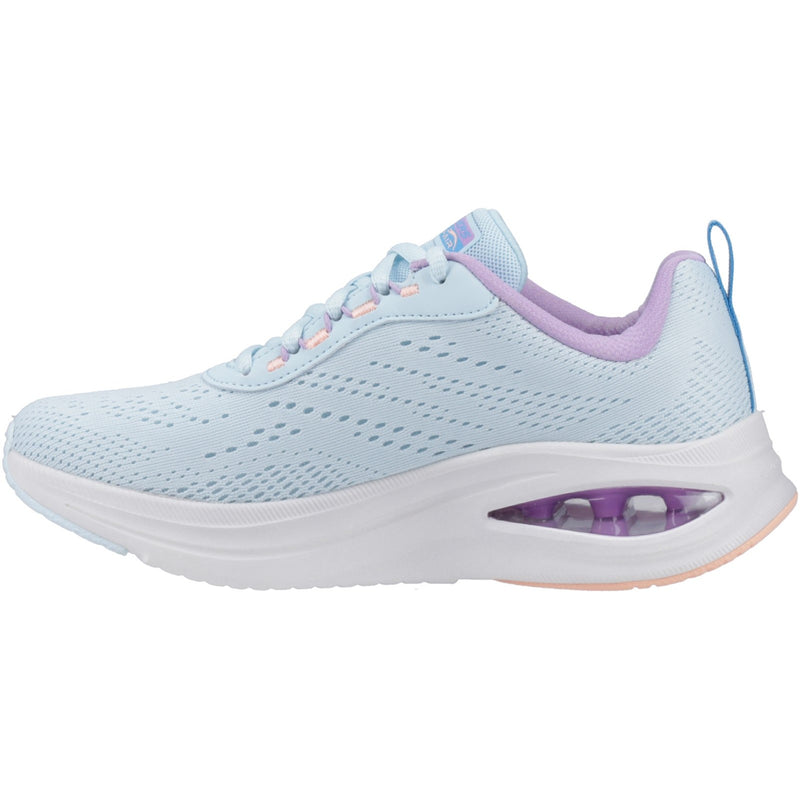 Skechers Womens Skech-Air Meta - Aired Out 150131-LBMT Light Blue/Multi Lace Up Shoe