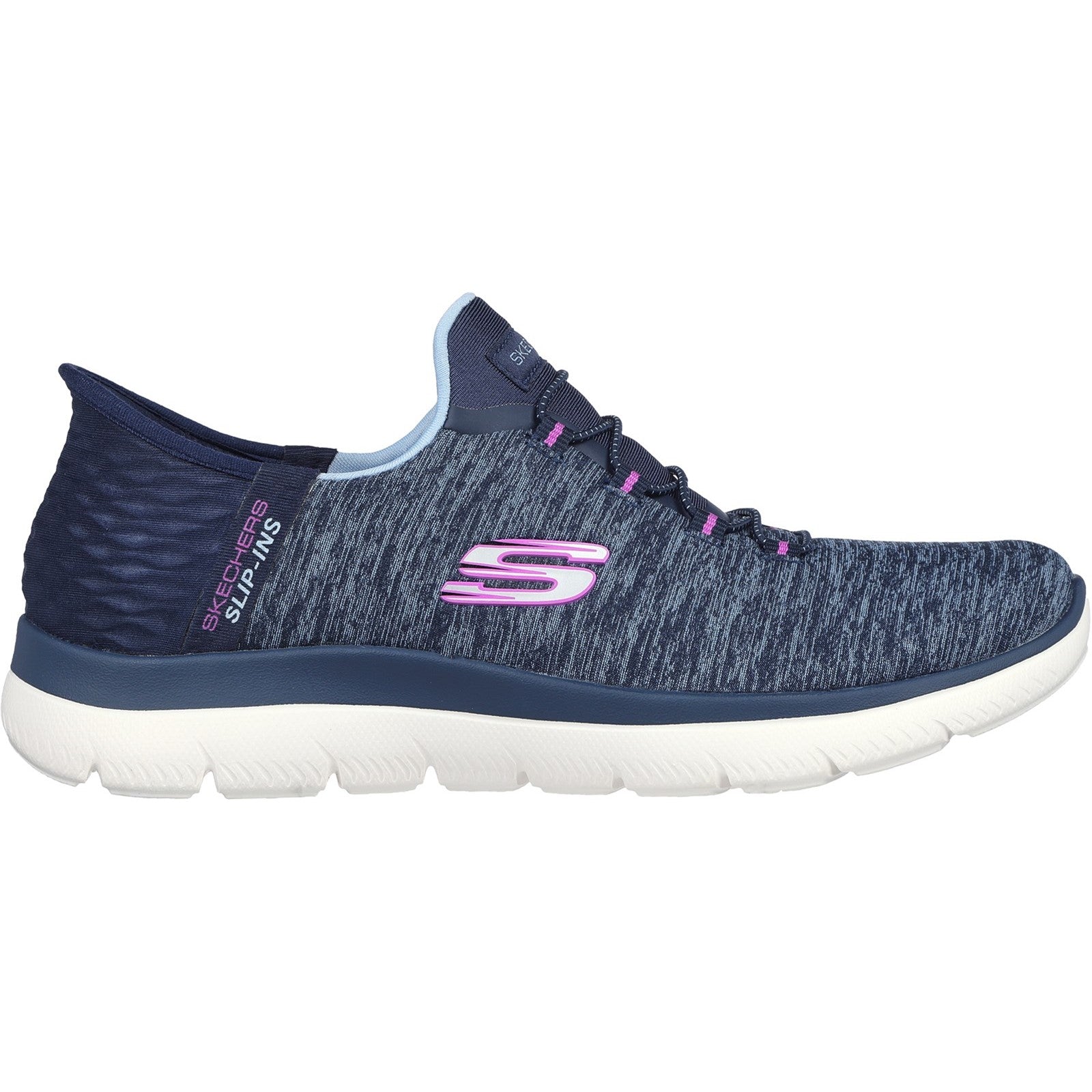 Skechers Womens Summits Dazzling Haze 149937-NVPR Navy/Purple Slip On Shoe