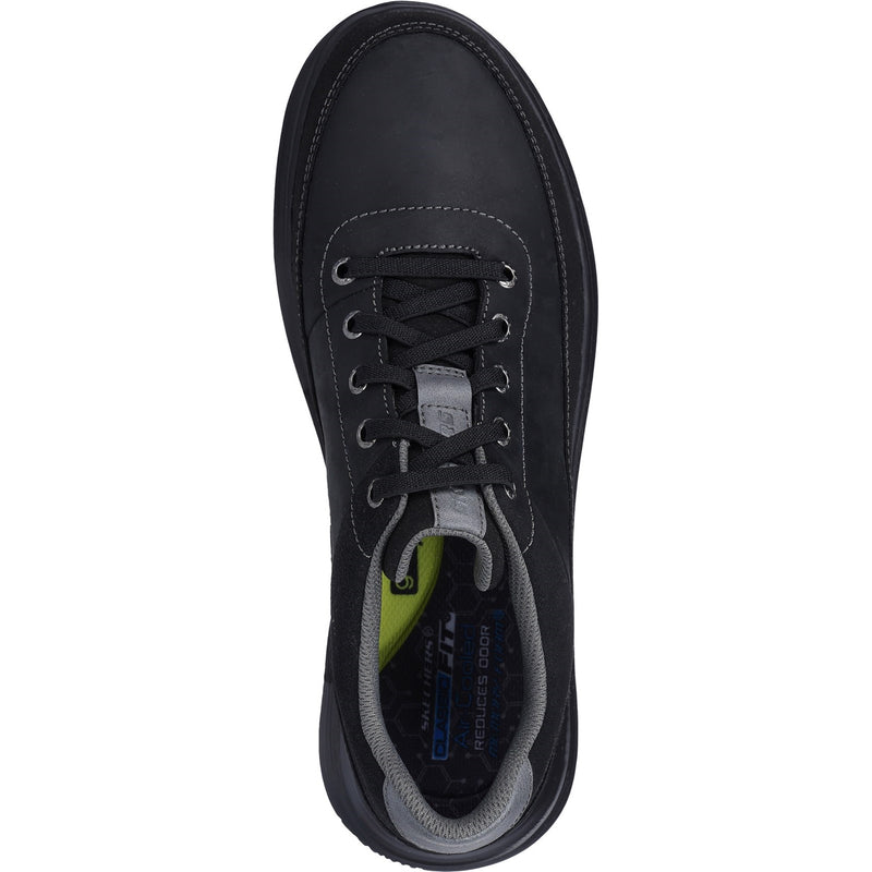 Skechers Mens Proven - Aldeno 204875-BBK Black Lace Up Shoe