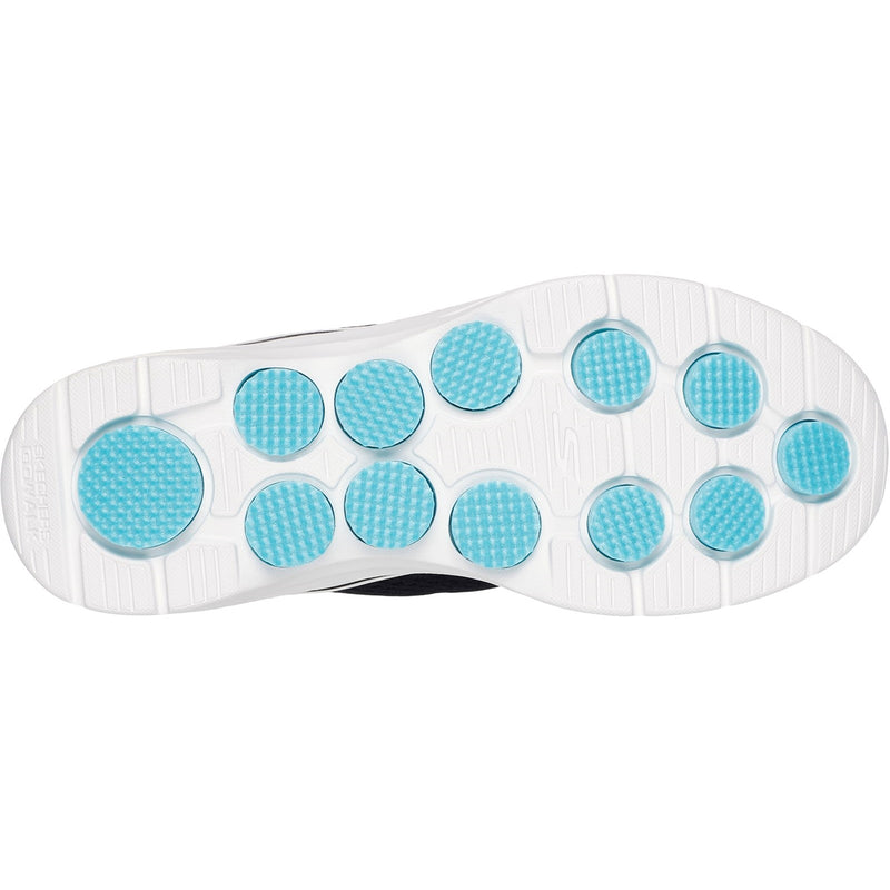 Skechers Womens GO WALK 7 - Cosmic Waves 125215-BKTQ Black/Turquoise Lace Up Shoe