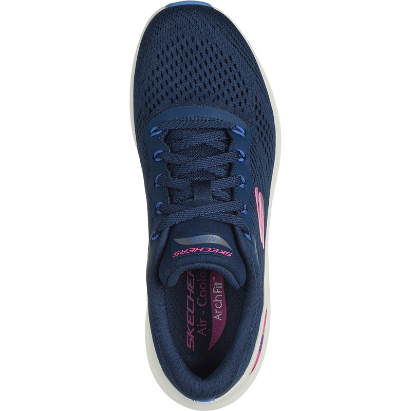 Skechers Womens Arch Fit 2.0 - Big League 150051-NVMT Navy/Multi Lace Up Shoe