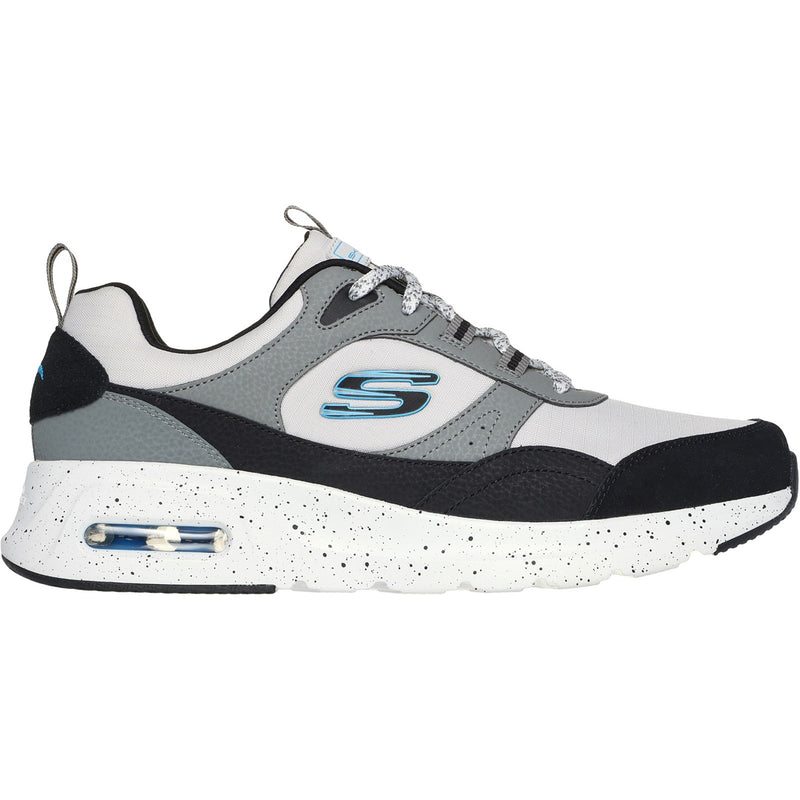 Skechers Mens Skech-Air Court - Yatton 232648-GYMT Grey/Multi Lace Up Shoe