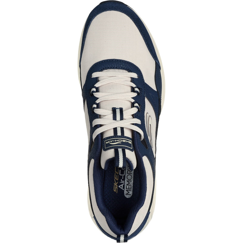 Skechers Mens Skech-Air Court - Yatton 232648-NVNT Navy/Natural Lace Up Shoe
