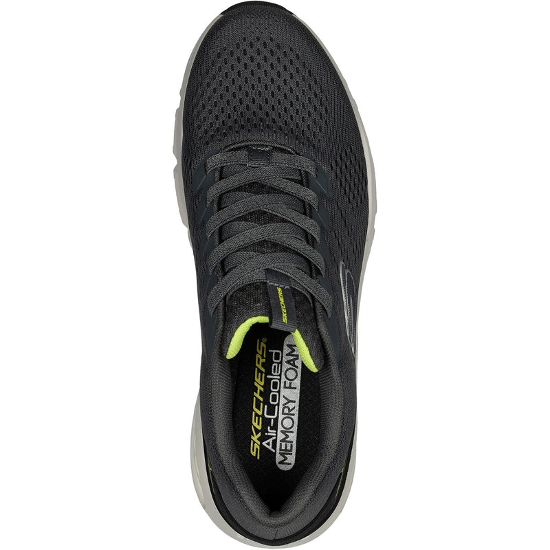 Skechers Mens Skech-Air Ventura 232655-CCLM Charcoal/Lime Lace Up Shoe