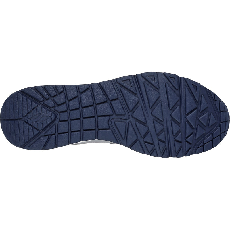 Skechers Mens Uno - Retro One 183020-GRY Grey Lace Up Shoe