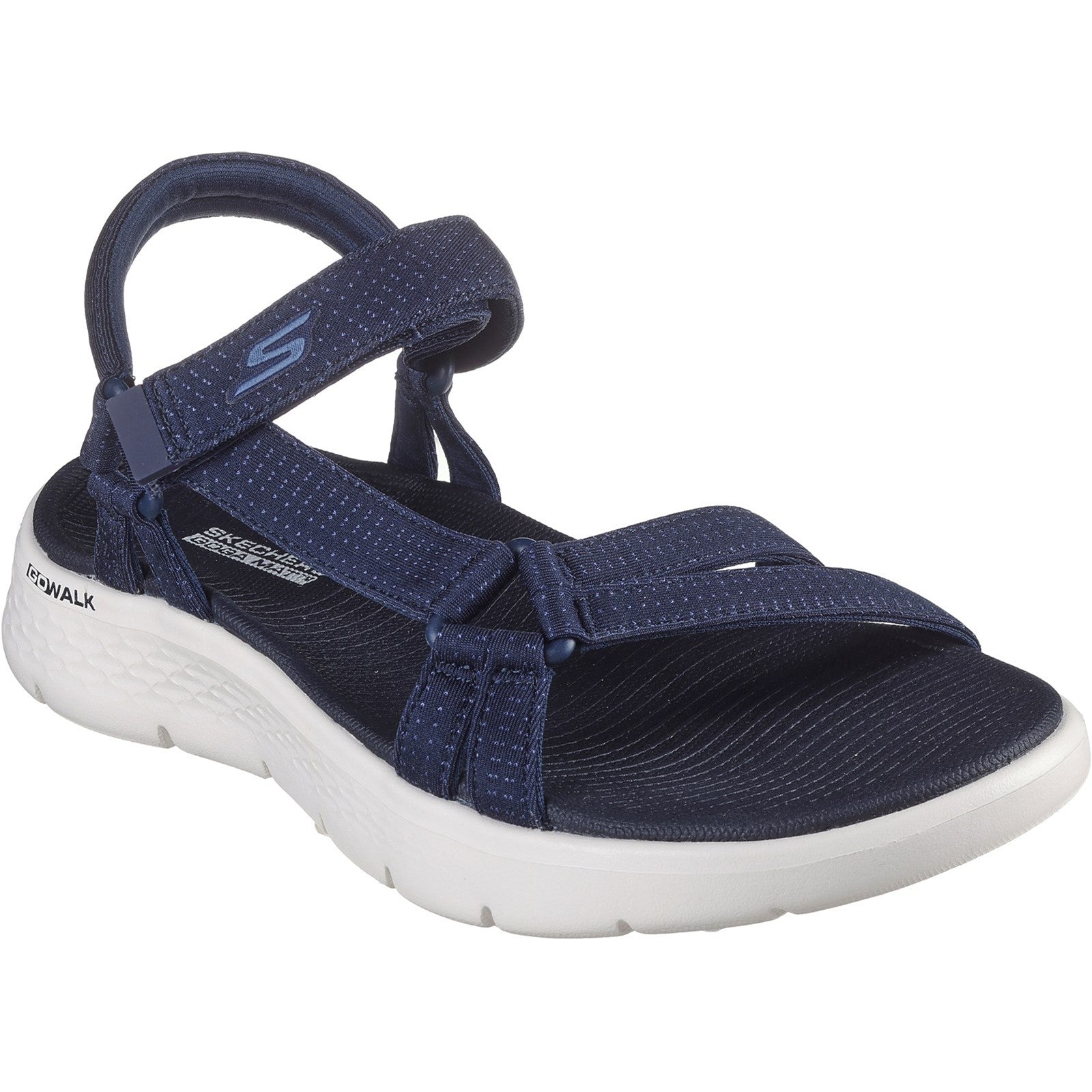 Skechers Womens GO WALK Flex Sublime 141451-NVY Navy Ankle Strap Shoe