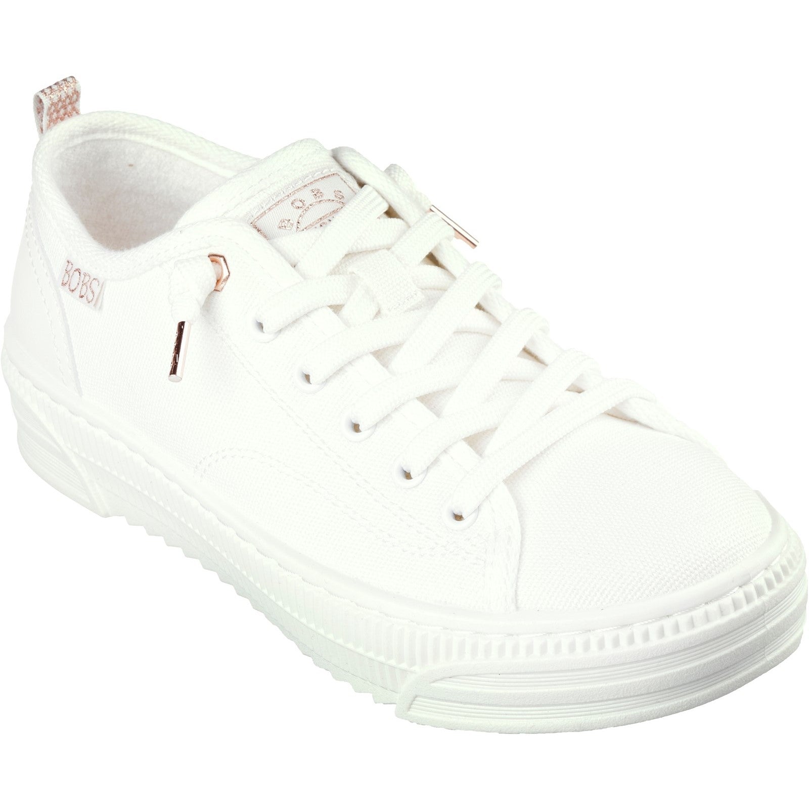 Skechers Womens BOBS Copa 114640-OFWT Off White Lace Up Shoe