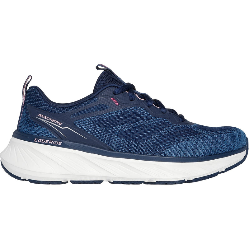 Skechers Womens Edgeride Power Flow 150471-NVPK Navy/Pink Lace Up Shoe