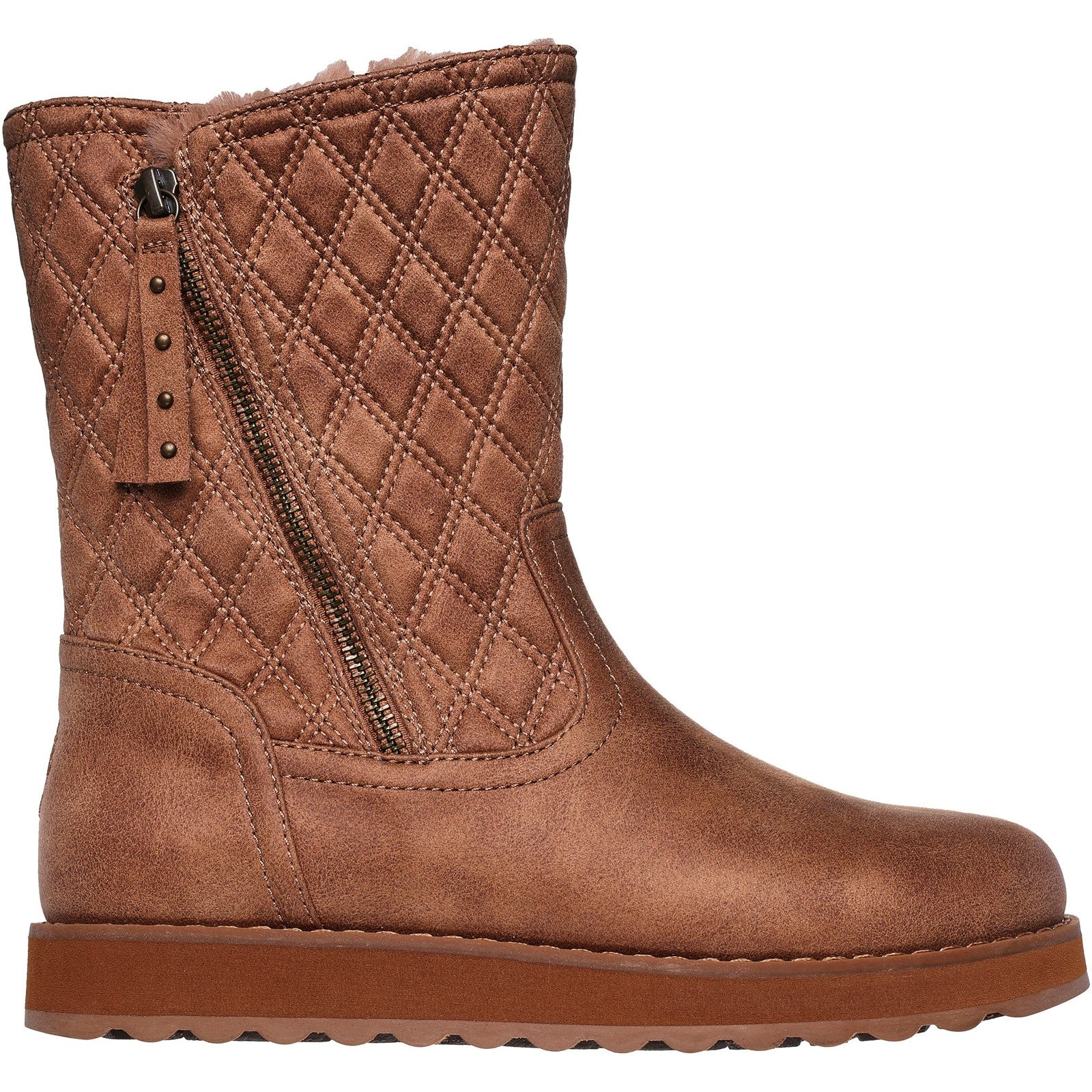 Skechers Womens Keepsakes 2.0 Morning Walks 167675-CSNT Chestnut Zip Shoe