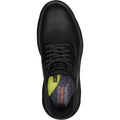 Skechers Mens Garza Gervin 205046W-BBK Black Lace Up Shoe