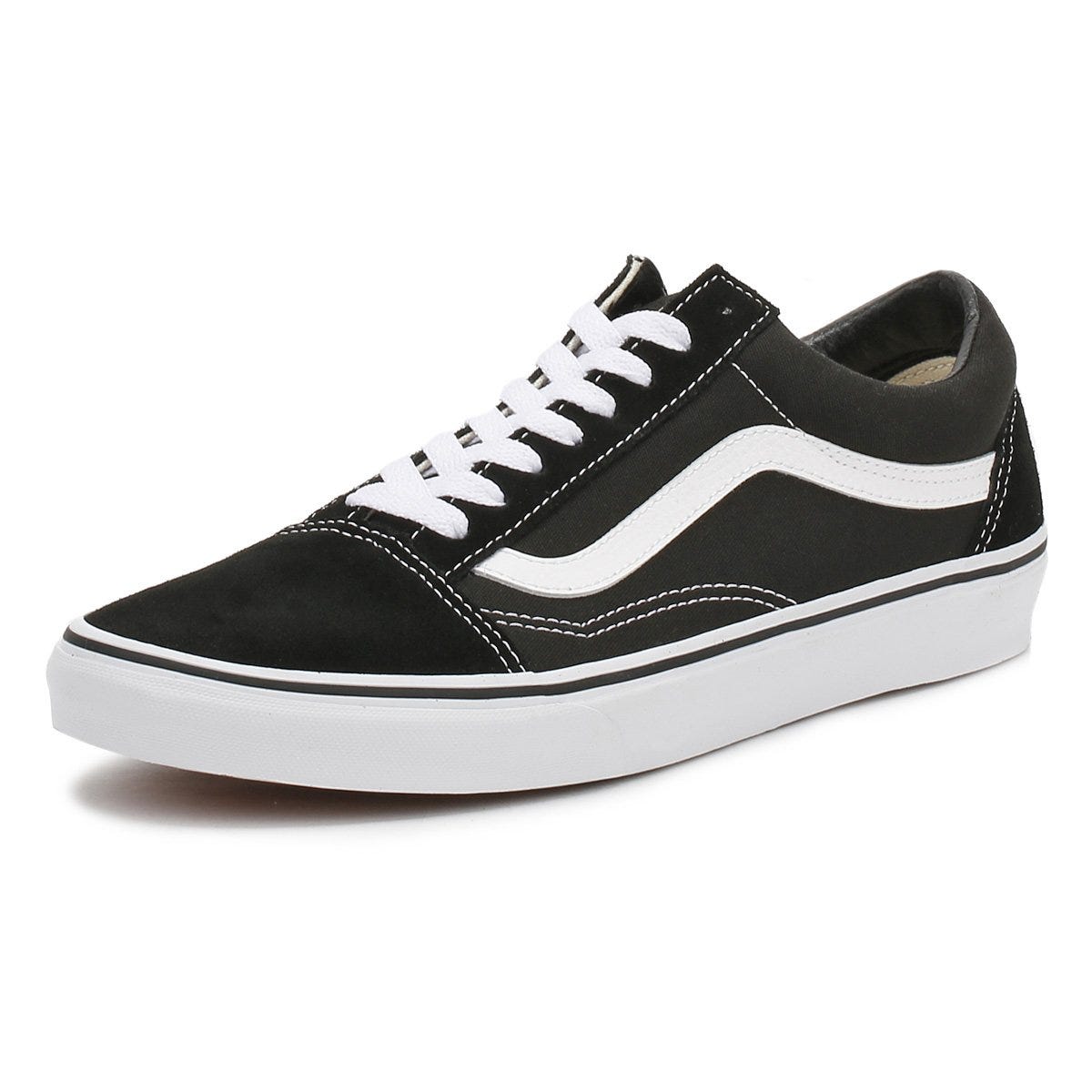 Vans Old Skool Mens Black / White Canvas Trainers