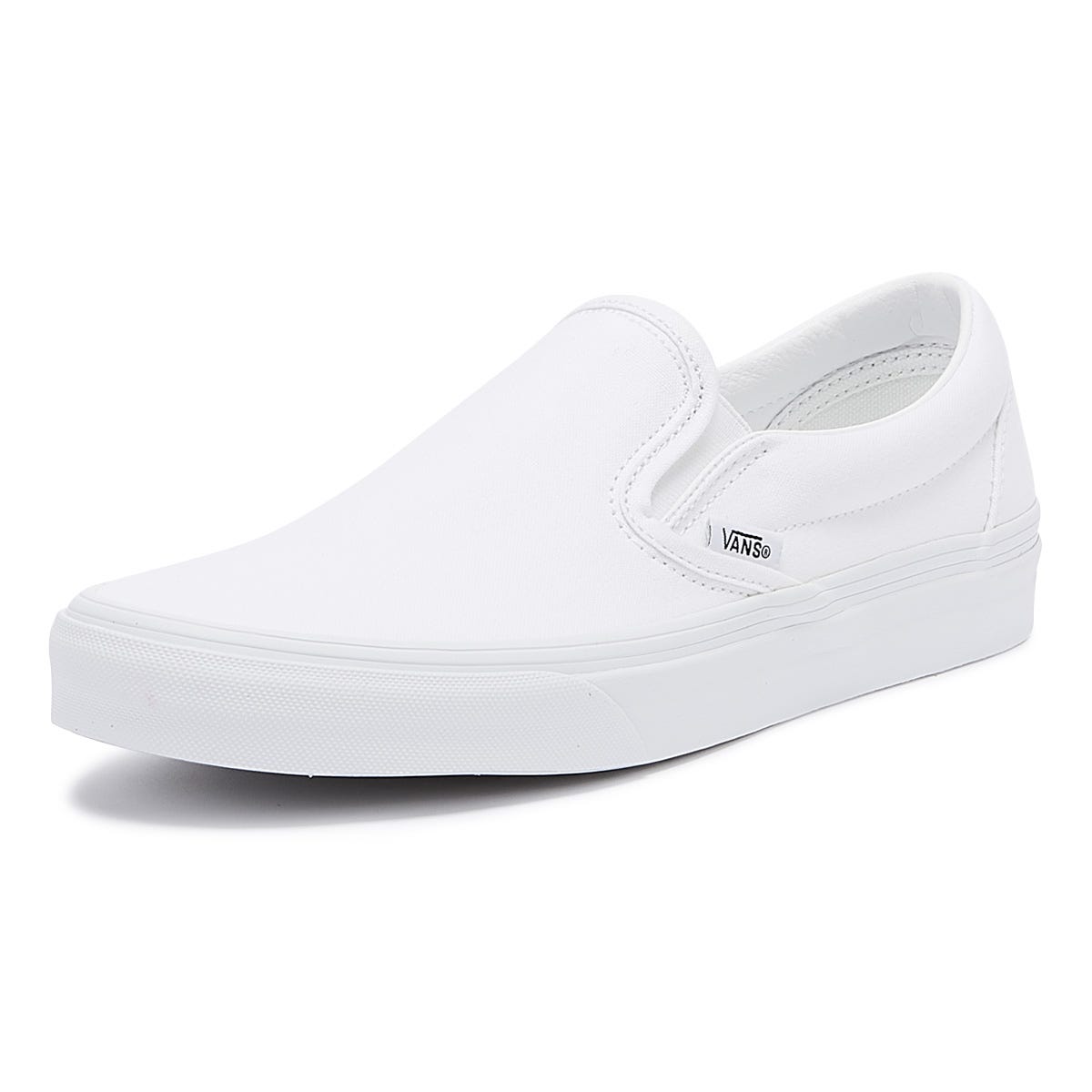 Vans Classic Slip on True White Canvas Trainers