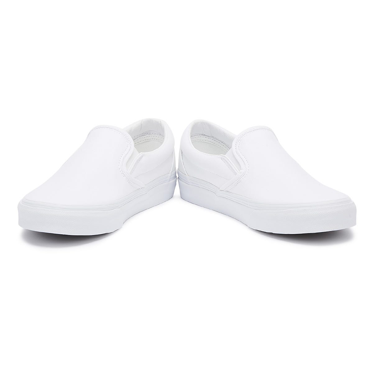 Vans Classic Slip on True White Canvas Trainers