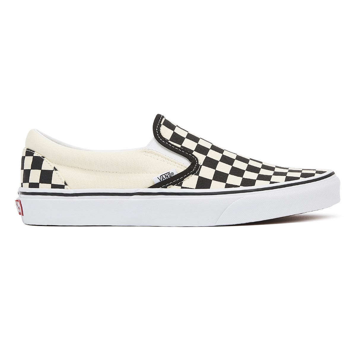 Vans Classic Slip-On Womens Black / White Checkerboard Canvas Trainers