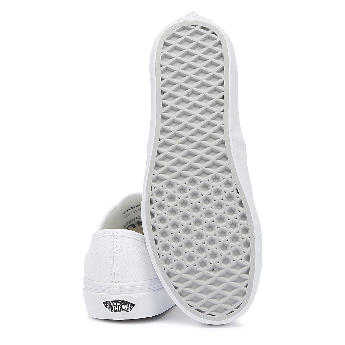 Vans Authentic Mens White Canvas Trainers