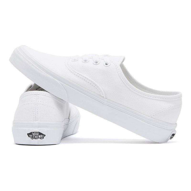 Vans Authentic Mens White Canvas Trainers