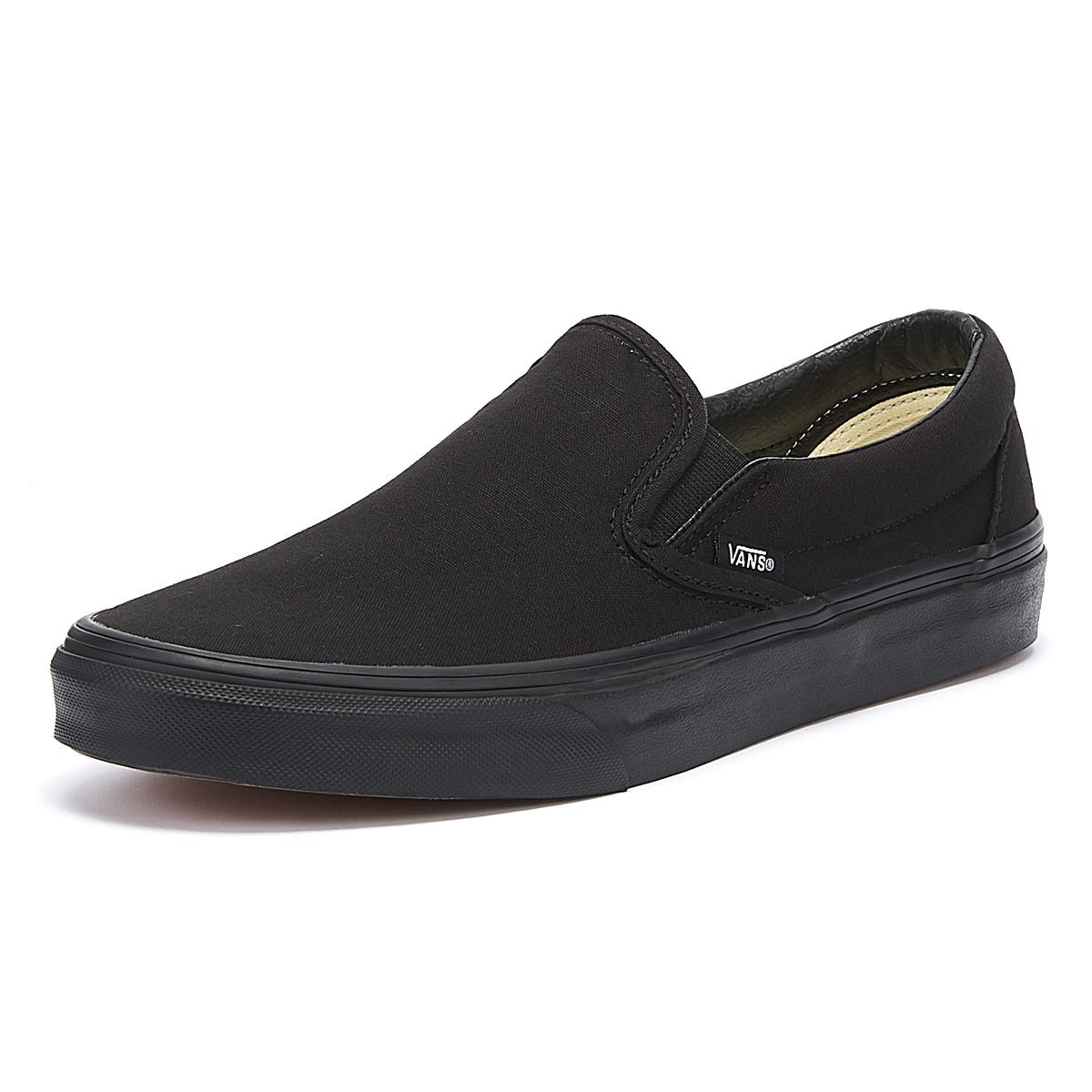 Vans Classic Slip on Mens Black Canvas Trainers