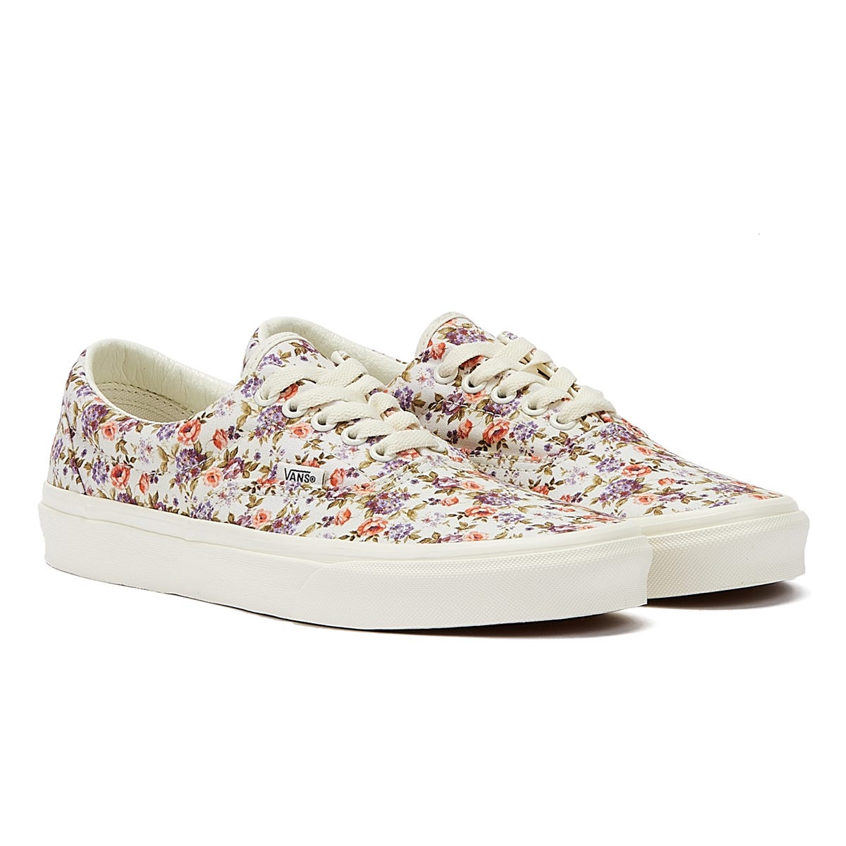 Vans Era Vintage Womens Floral White Trainers