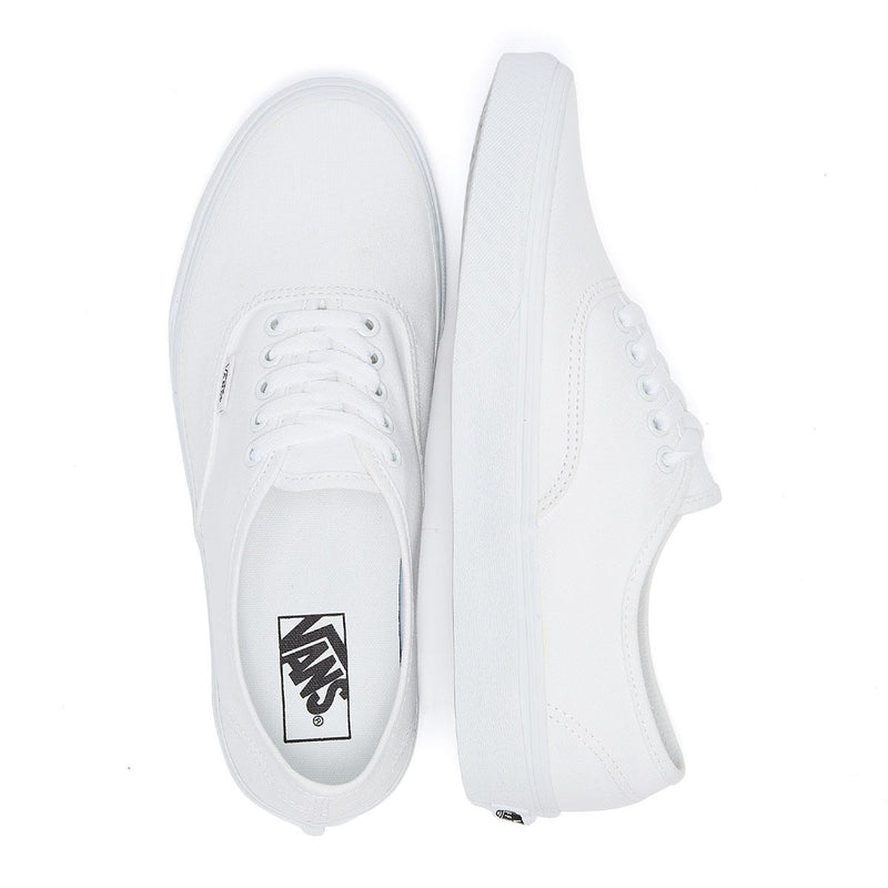 Vans Authentic Mens White Canvas Trainers