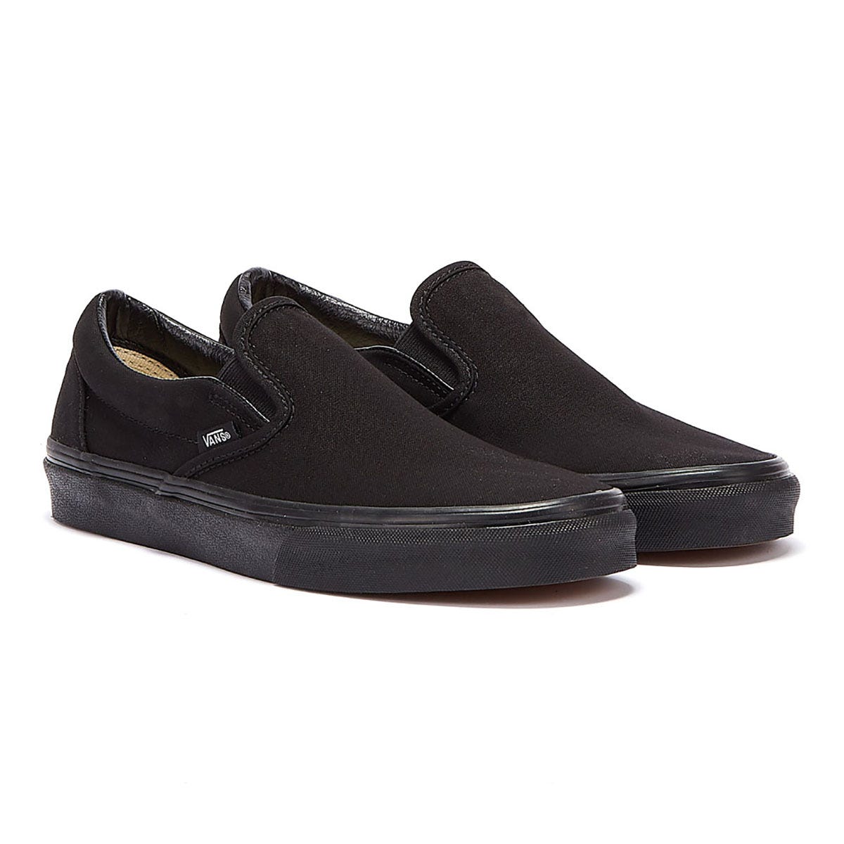 Vans Classic Slip on Mens Black Canvas Trainers