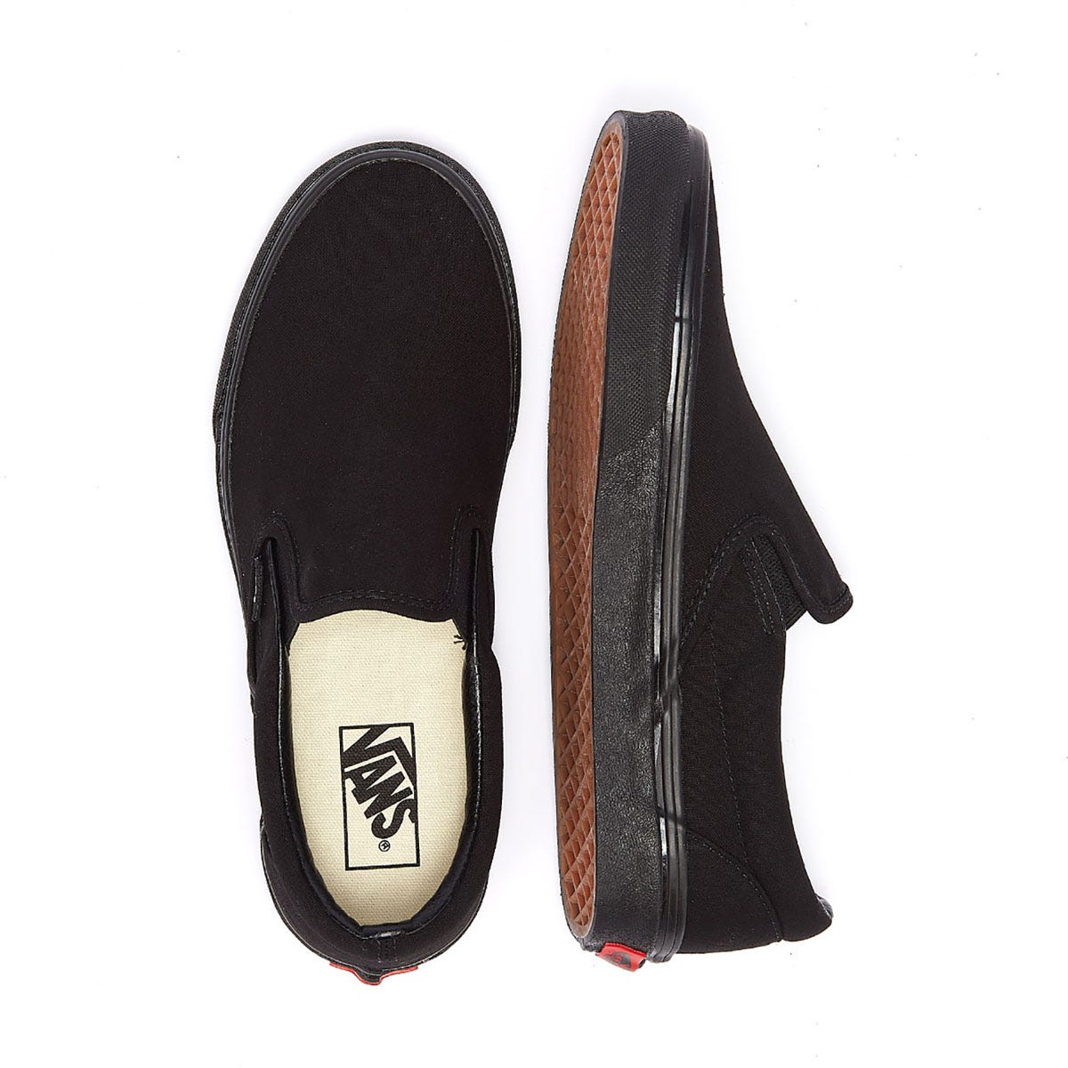 Vans Classic Slip on Mens Black Canvas Trainers