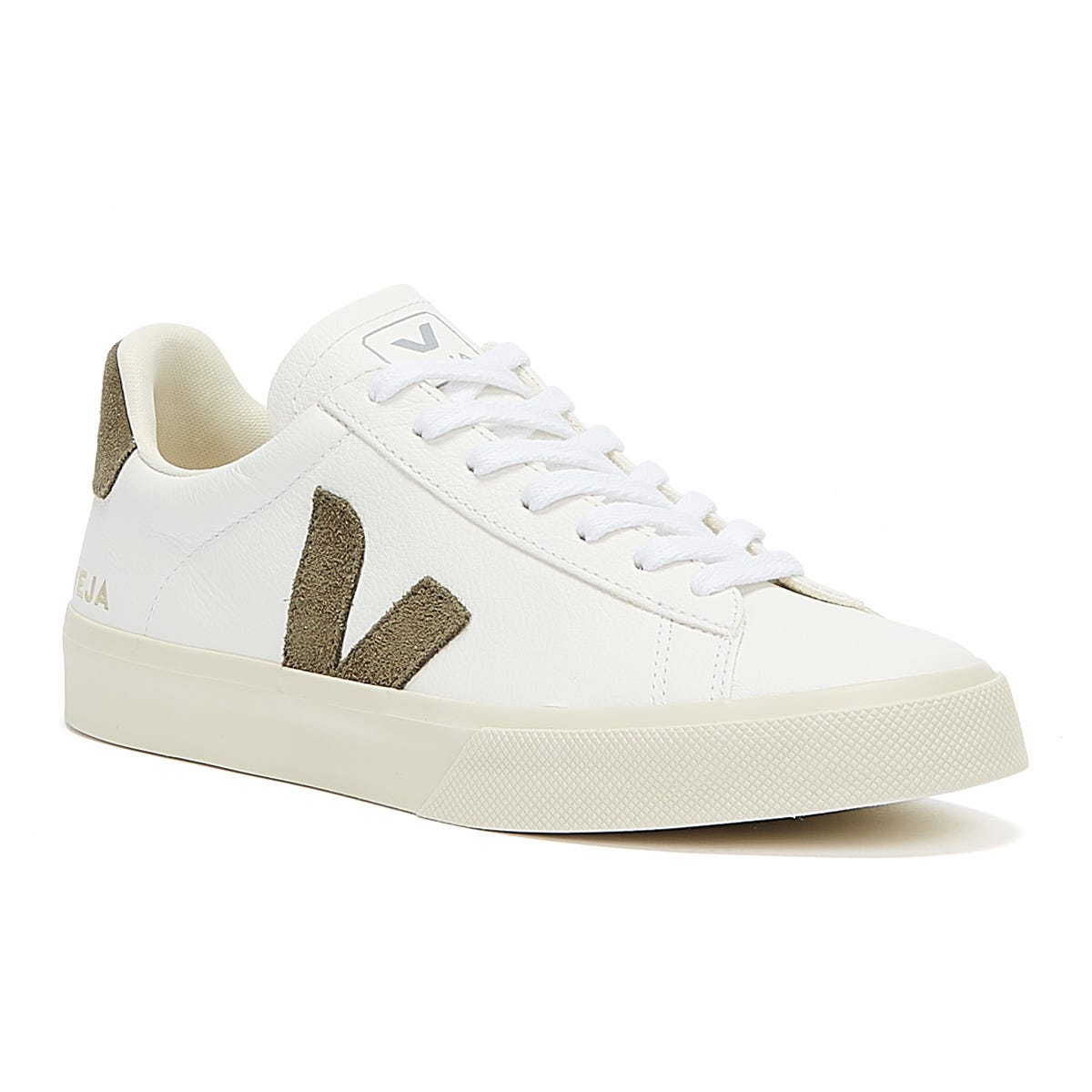 Veja Campo Mens Extra White / Khaki Trainers