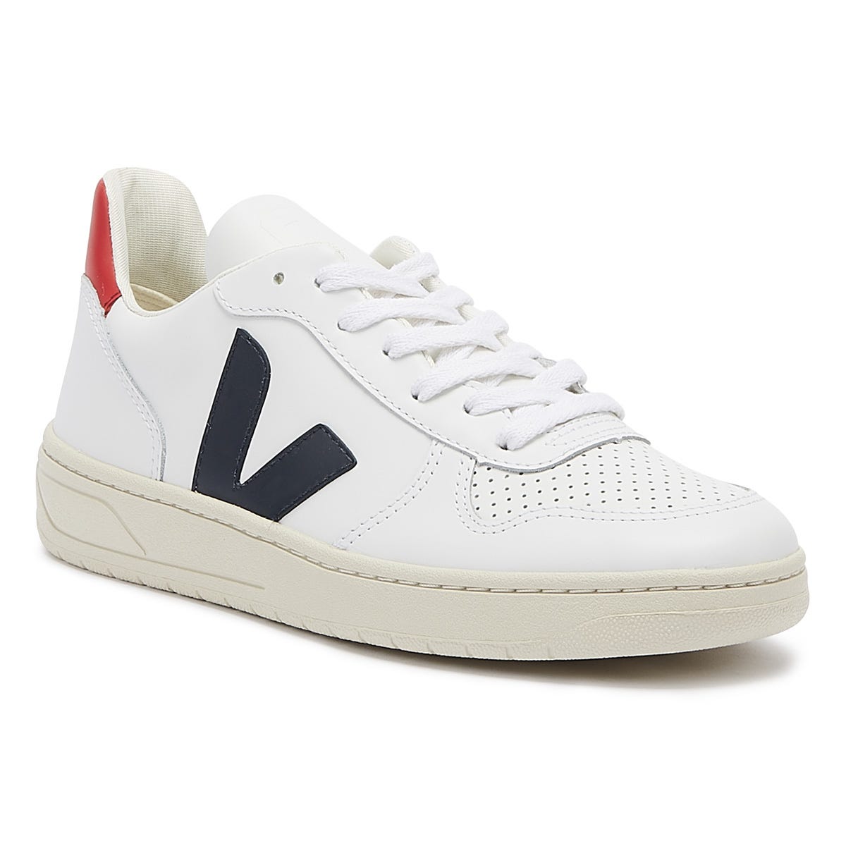Veja V-10 Womens Extra White / Nautico Pekin Trainers